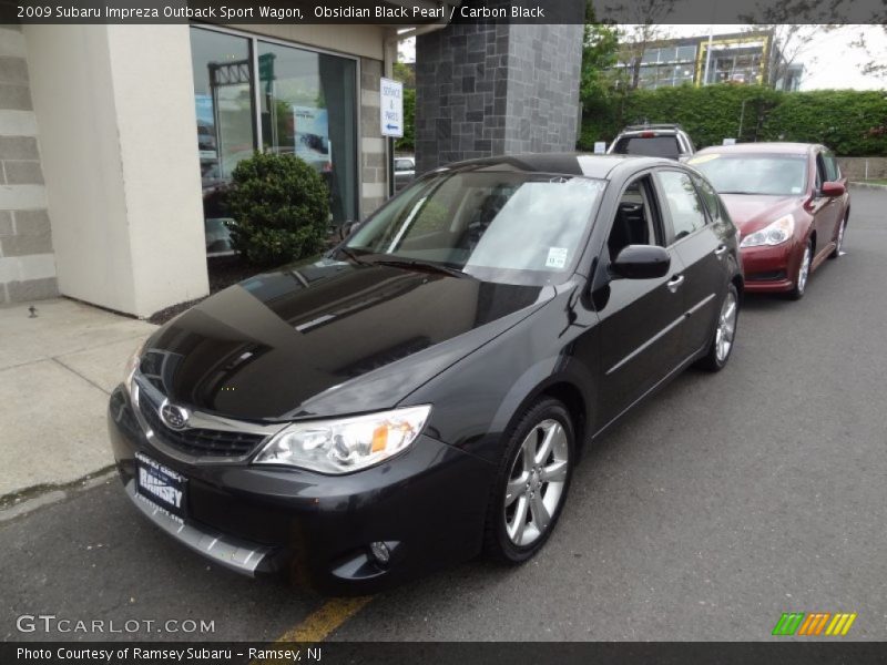 Obsidian Black Pearl / Carbon Black 2009 Subaru Impreza Outback Sport Wagon