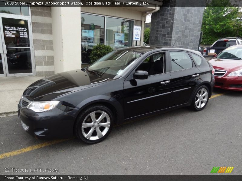 Obsidian Black Pearl / Carbon Black 2009 Subaru Impreza Outback Sport Wagon