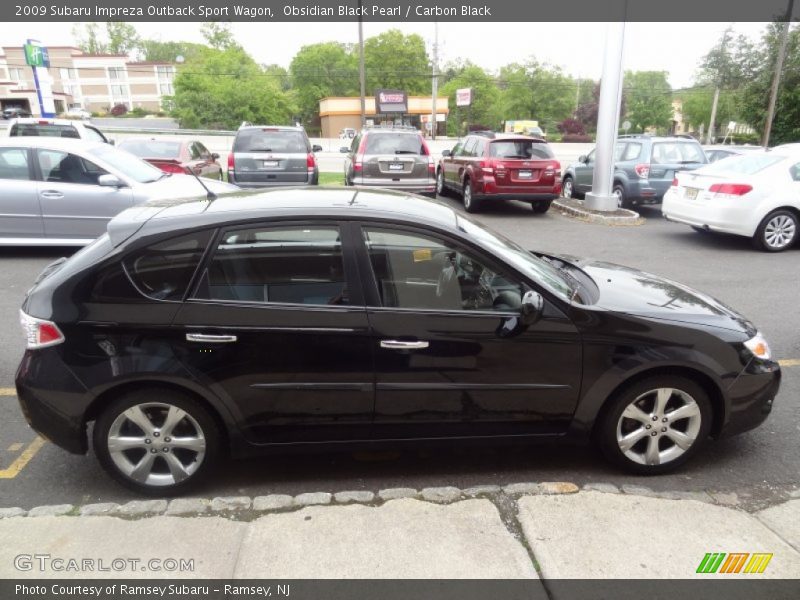 Obsidian Black Pearl / Carbon Black 2009 Subaru Impreza Outback Sport Wagon