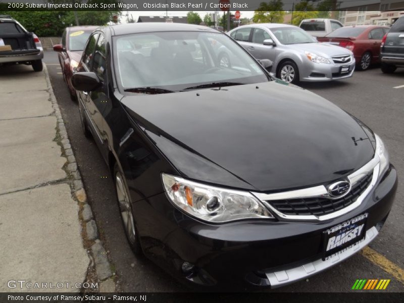 Obsidian Black Pearl / Carbon Black 2009 Subaru Impreza Outback Sport Wagon