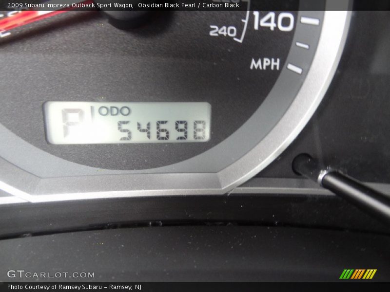 Obsidian Black Pearl / Carbon Black 2009 Subaru Impreza Outback Sport Wagon