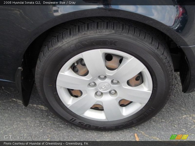 Deepwater Blue / Gray 2008 Hyundai Sonata GLS