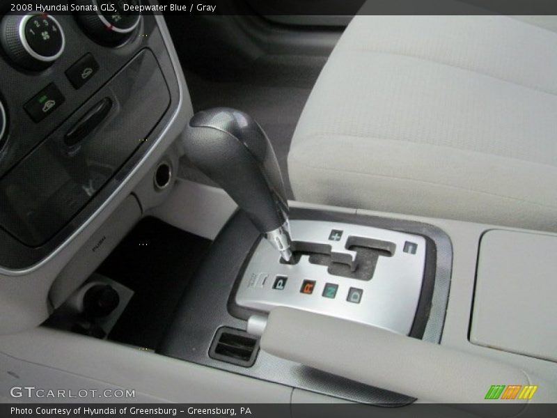 Deepwater Blue / Gray 2008 Hyundai Sonata GLS