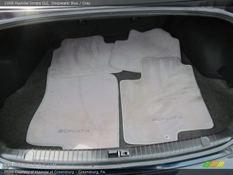 Deepwater Blue / Gray 2008 Hyundai Sonata GLS