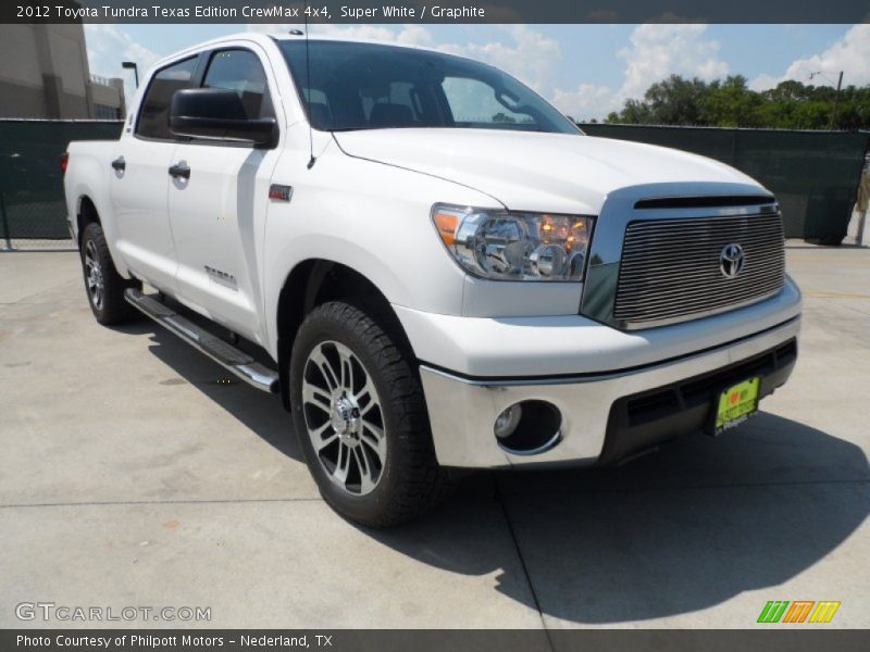 Super White / Graphite 2012 Toyota Tundra Texas Edition CrewMax 4x4