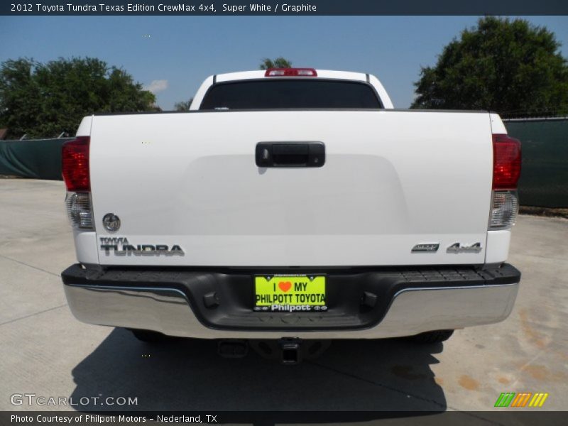 Super White / Graphite 2012 Toyota Tundra Texas Edition CrewMax 4x4