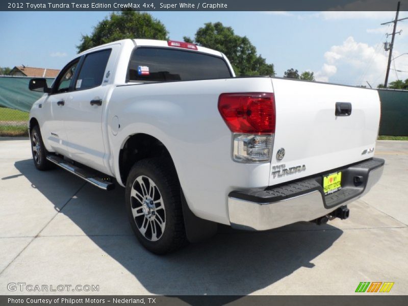 Super White / Graphite 2012 Toyota Tundra Texas Edition CrewMax 4x4