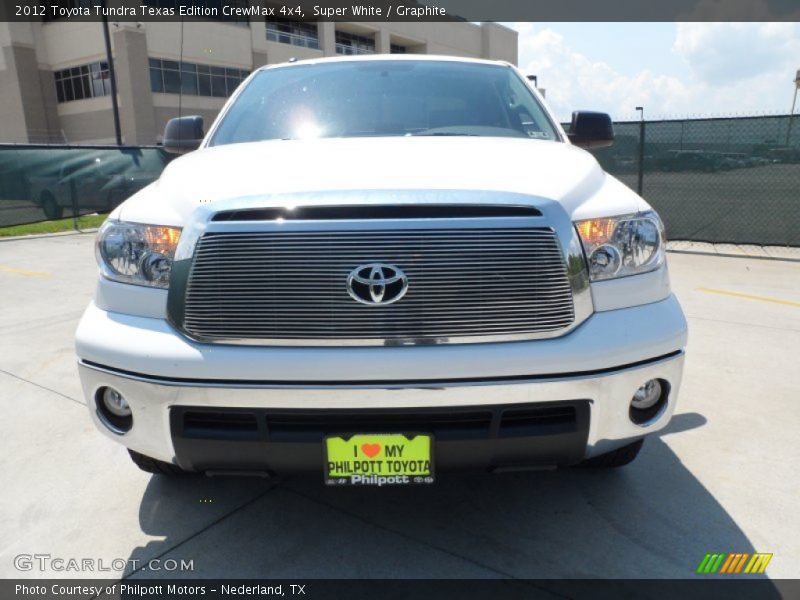 Super White / Graphite 2012 Toyota Tundra Texas Edition CrewMax 4x4