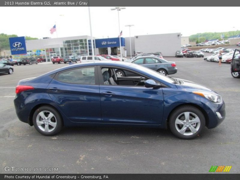 Atlantic Blue / Gray 2013 Hyundai Elantra GLS