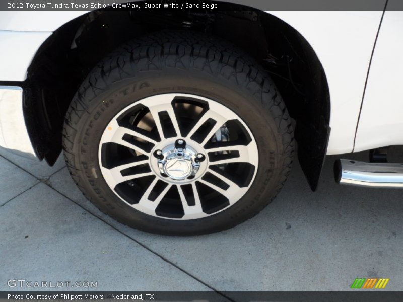 Super White / Sand Beige 2012 Toyota Tundra Texas Edition CrewMax