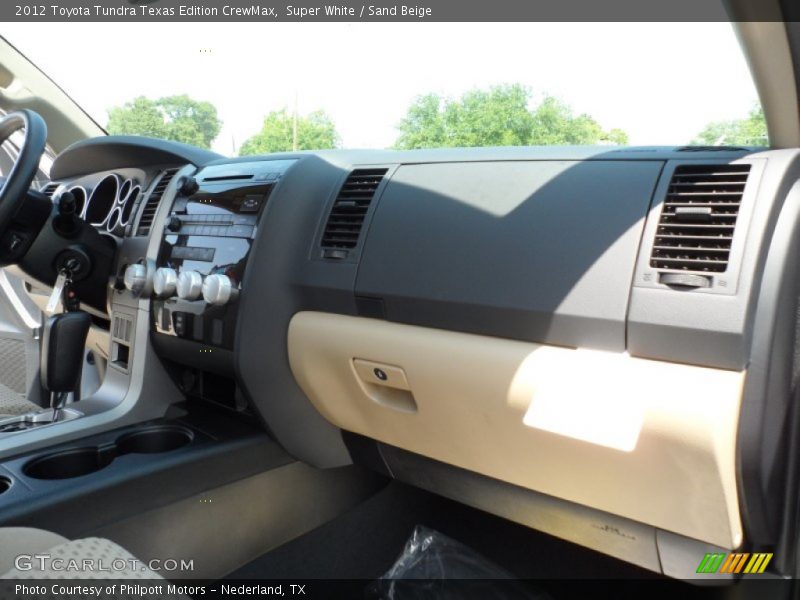 Super White / Sand Beige 2012 Toyota Tundra Texas Edition CrewMax