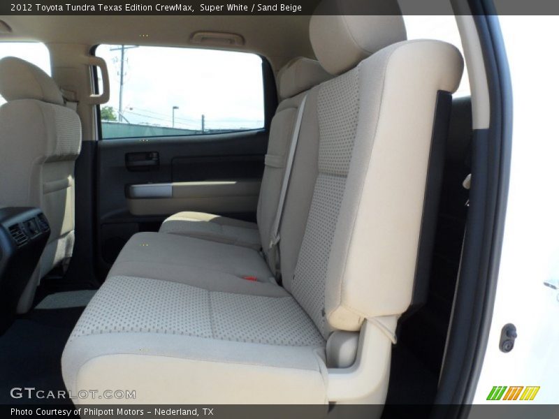 Super White / Sand Beige 2012 Toyota Tundra Texas Edition CrewMax