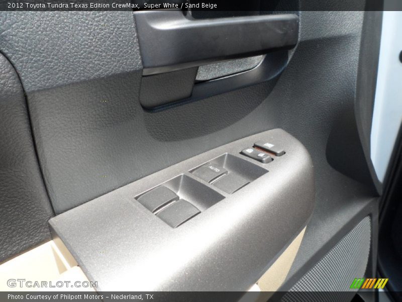 Super White / Sand Beige 2012 Toyota Tundra Texas Edition CrewMax