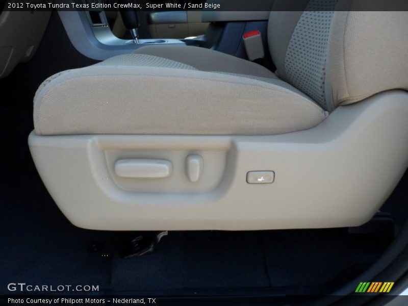 Super White / Sand Beige 2012 Toyota Tundra Texas Edition CrewMax