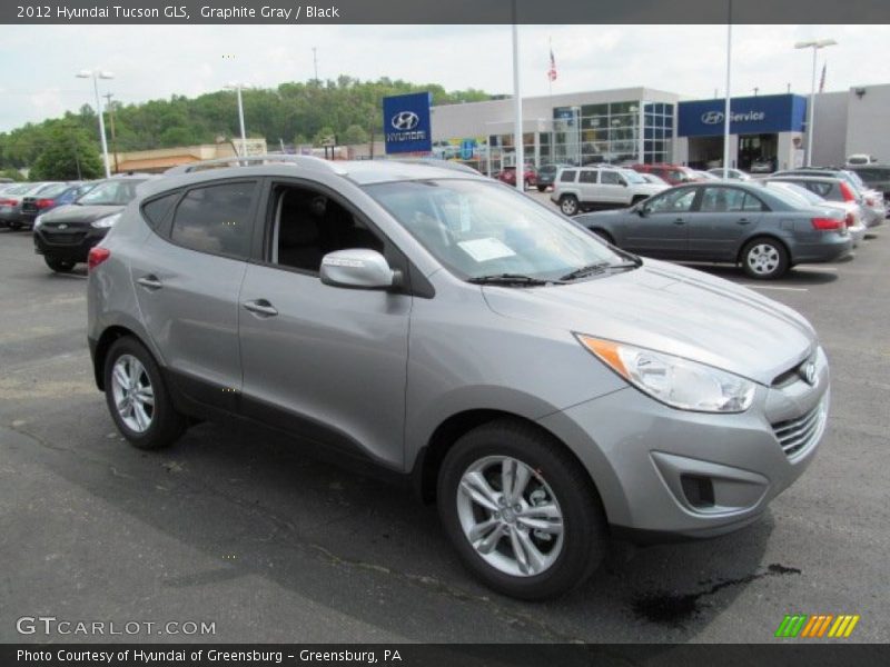 Graphite Gray / Black 2012 Hyundai Tucson GLS