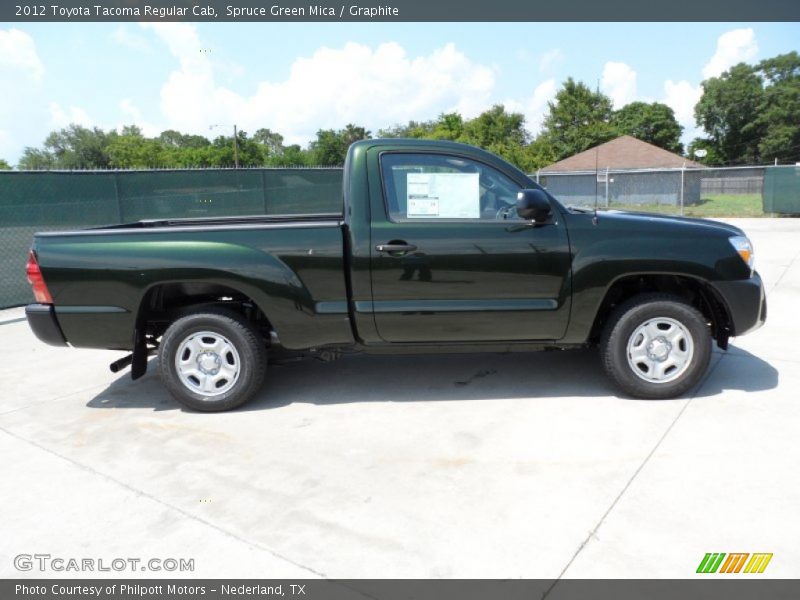Spruce Green Mica / Graphite 2012 Toyota Tacoma Regular Cab