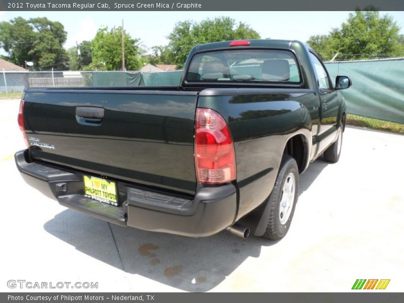 Spruce Green Mica / Graphite 2012 Toyota Tacoma Regular Cab