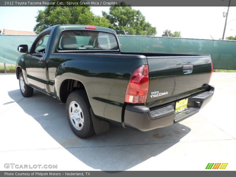 Spruce Green Mica / Graphite 2012 Toyota Tacoma Regular Cab