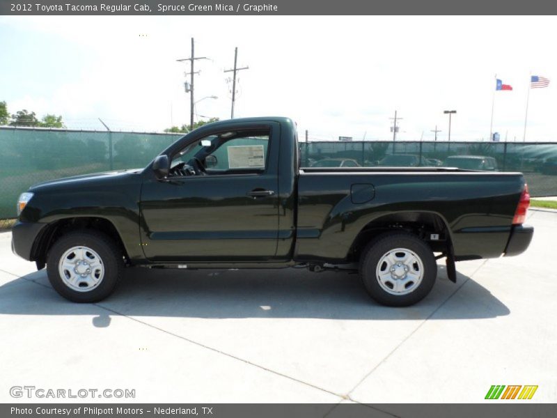 Spruce Green Mica / Graphite 2012 Toyota Tacoma Regular Cab
