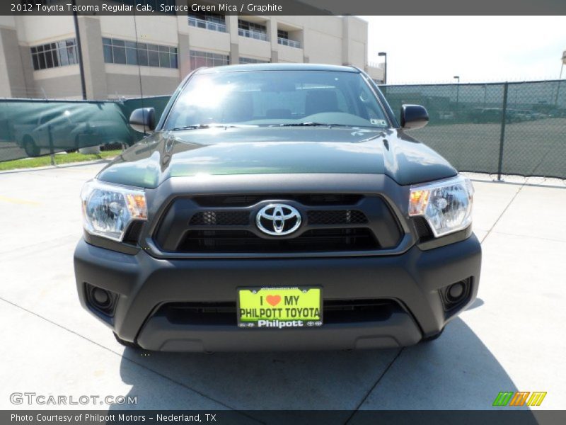 Spruce Green Mica / Graphite 2012 Toyota Tacoma Regular Cab