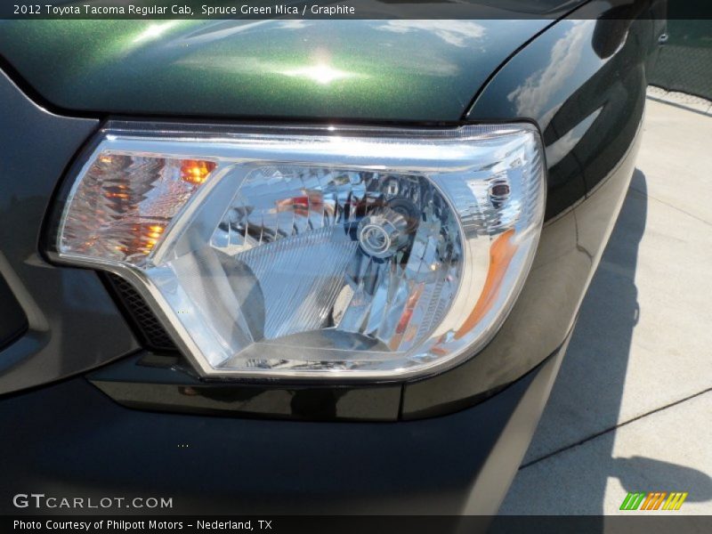 Spruce Green Mica / Graphite 2012 Toyota Tacoma Regular Cab