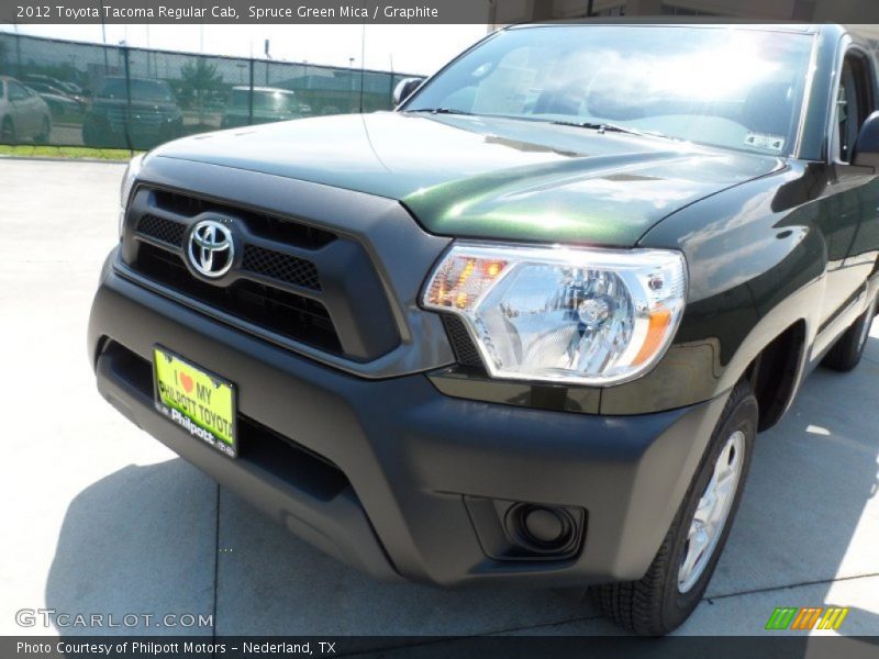 Spruce Green Mica / Graphite 2012 Toyota Tacoma Regular Cab
