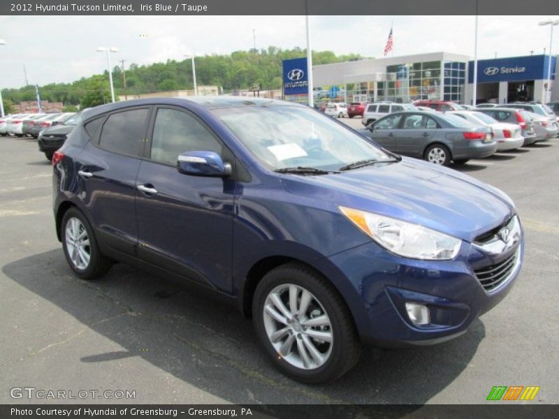 Iris Blue / Taupe 2012 Hyundai Tucson Limited