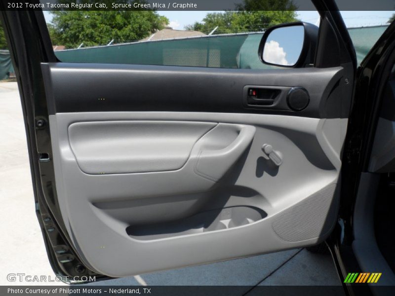 Spruce Green Mica / Graphite 2012 Toyota Tacoma Regular Cab
