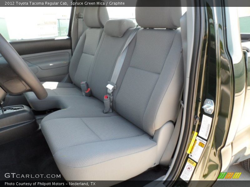 Spruce Green Mica / Graphite 2012 Toyota Tacoma Regular Cab