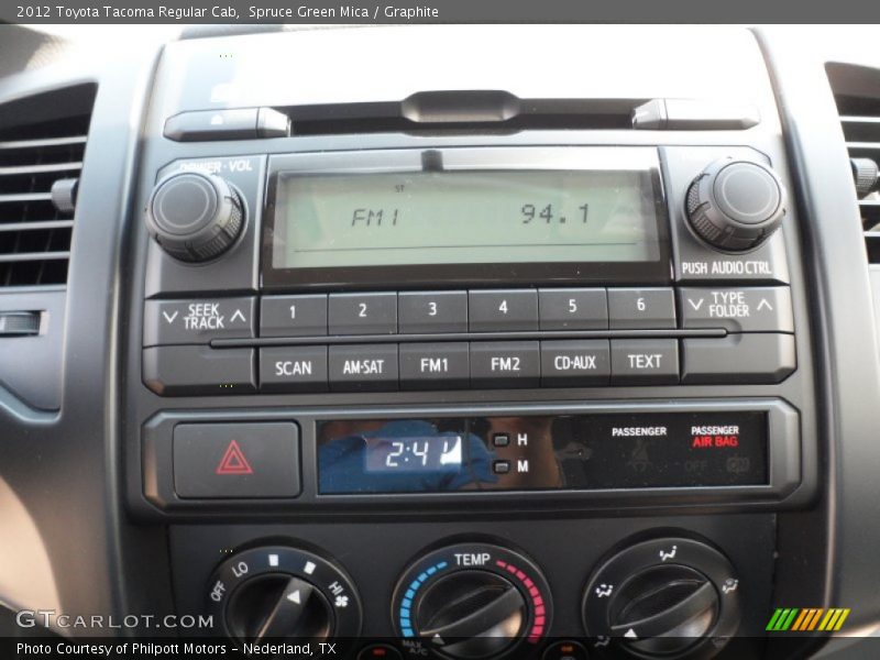 Spruce Green Mica / Graphite 2012 Toyota Tacoma Regular Cab
