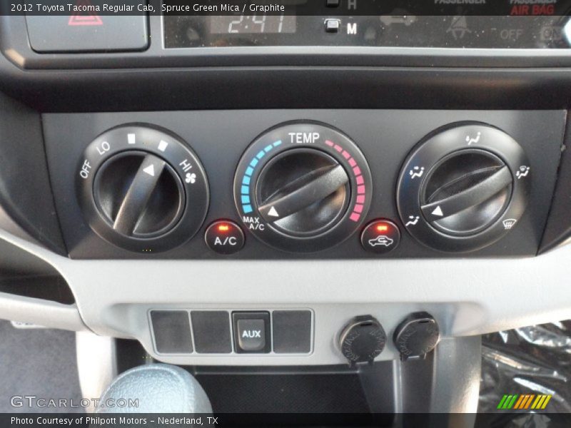 Spruce Green Mica / Graphite 2012 Toyota Tacoma Regular Cab