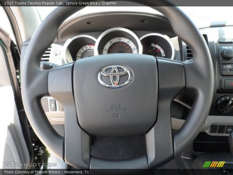 Spruce Green Mica / Graphite 2012 Toyota Tacoma Regular Cab