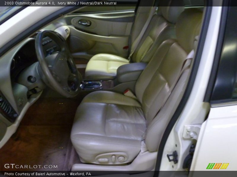 Ivory White / Neutral/Dark Neutral 2003 Oldsmobile Aurora 4.0