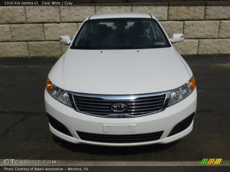 Clear White / Gray 2010 Kia Optima LX