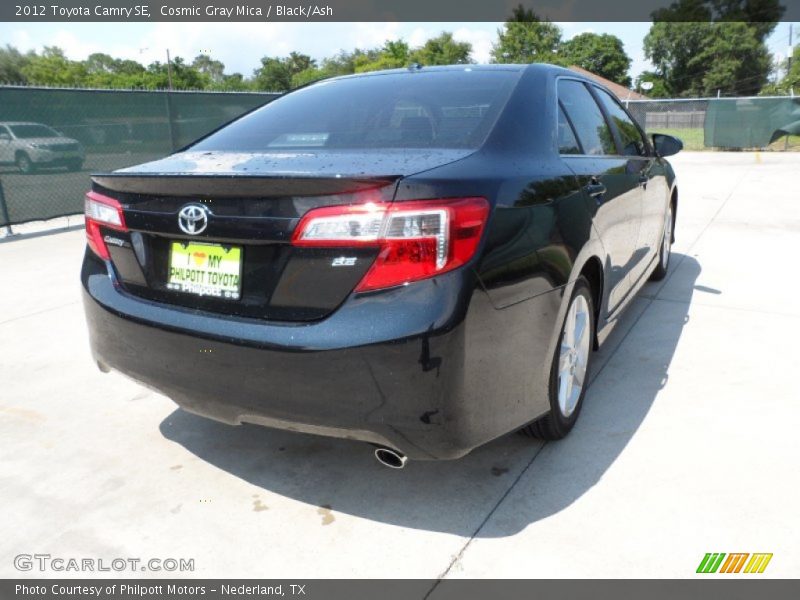 Cosmic Gray Mica / Black/Ash 2012 Toyota Camry SE
