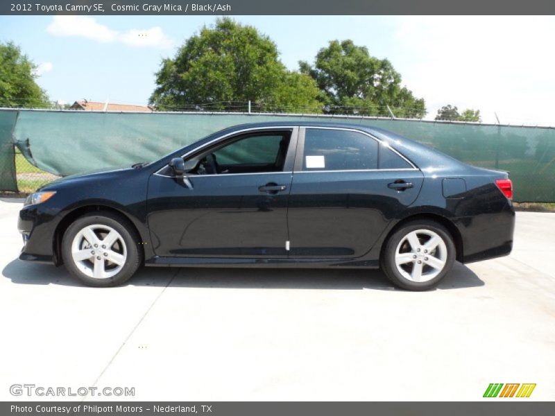 Cosmic Gray Mica / Black/Ash 2012 Toyota Camry SE