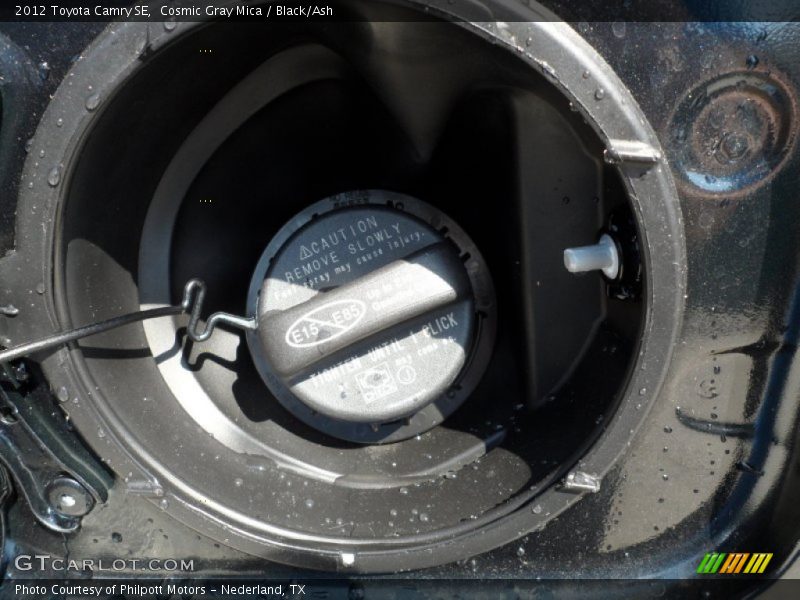 Cosmic Gray Mica / Black/Ash 2012 Toyota Camry SE