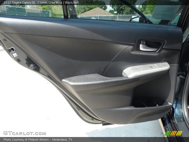 Cosmic Gray Mica / Black/Ash 2012 Toyota Camry SE