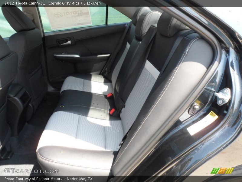 Cosmic Gray Mica / Black/Ash 2012 Toyota Camry SE