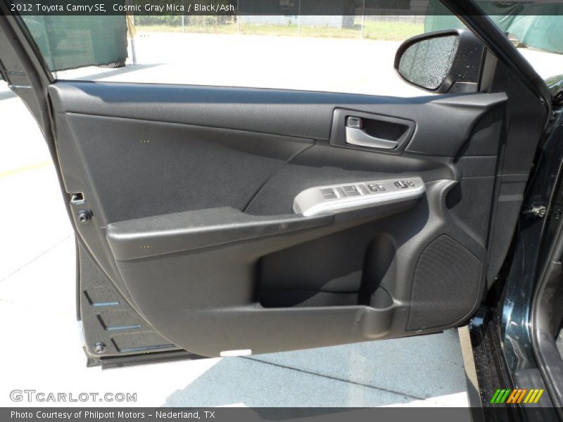 Cosmic Gray Mica / Black/Ash 2012 Toyota Camry SE