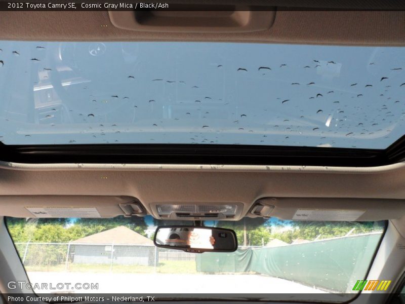 Cosmic Gray Mica / Black/Ash 2012 Toyota Camry SE