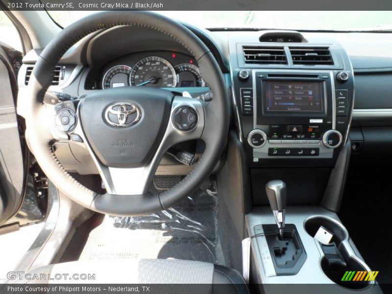 Cosmic Gray Mica / Black/Ash 2012 Toyota Camry SE