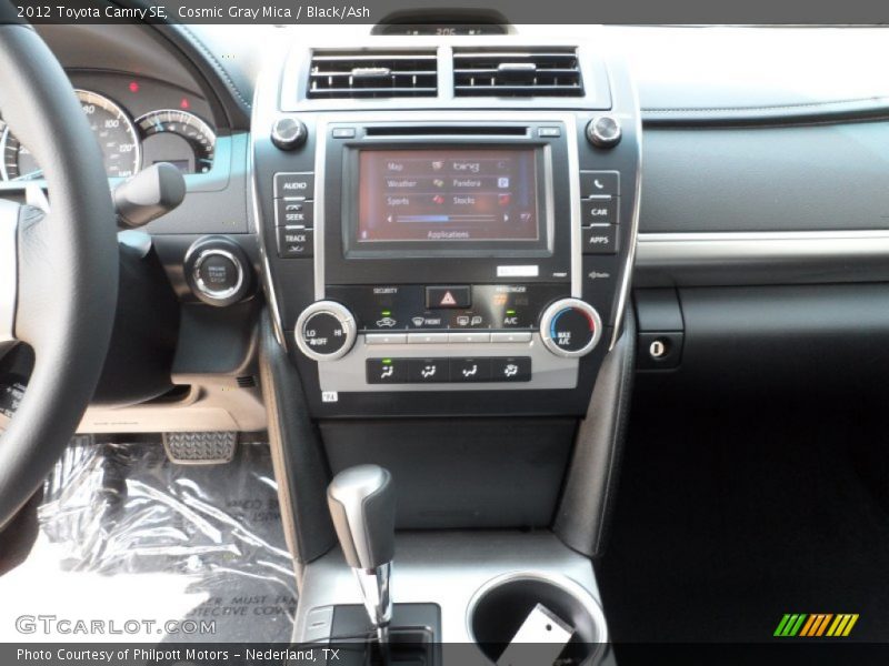 Cosmic Gray Mica / Black/Ash 2012 Toyota Camry SE