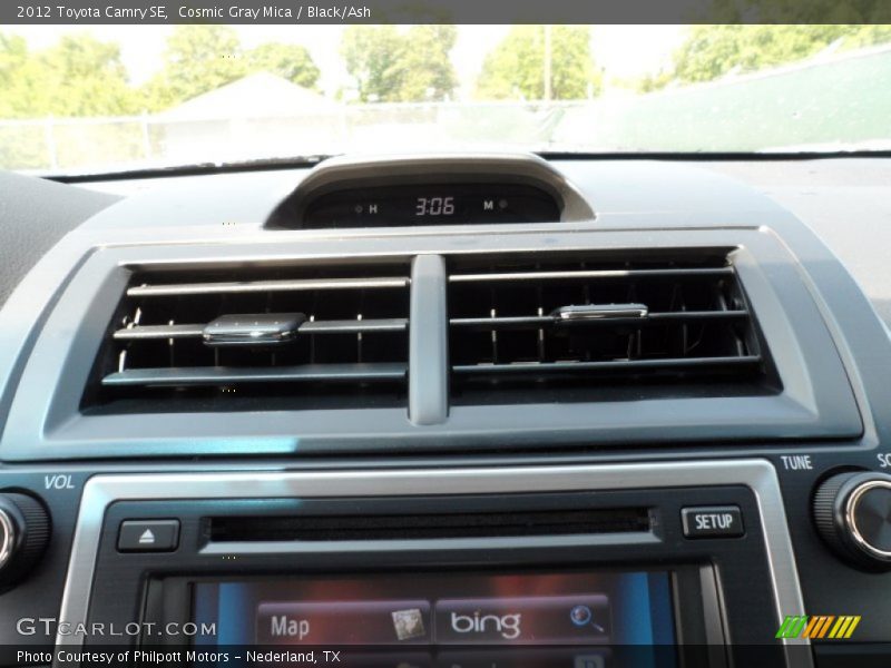 Cosmic Gray Mica / Black/Ash 2012 Toyota Camry SE