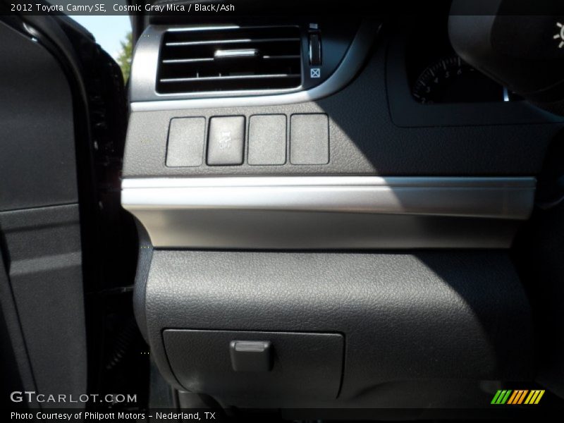 Cosmic Gray Mica / Black/Ash 2012 Toyota Camry SE