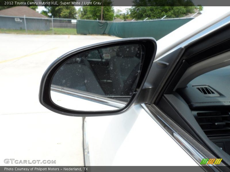 Super White / Light Gray 2012 Toyota Camry Hybrid XLE