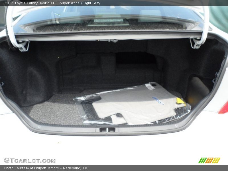 Super White / Light Gray 2012 Toyota Camry Hybrid XLE