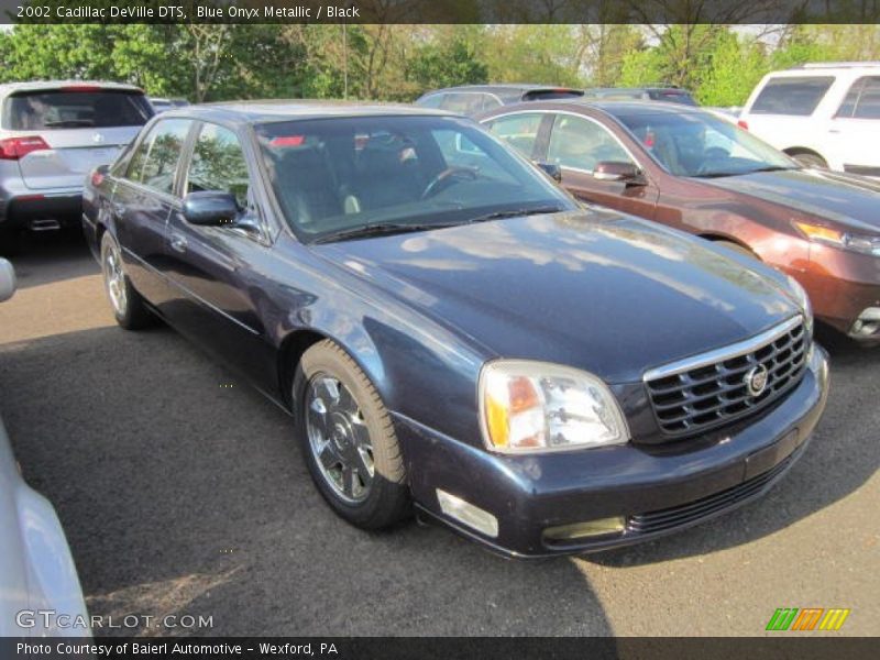 Blue Onyx Metallic / Black 2002 Cadillac DeVille DTS