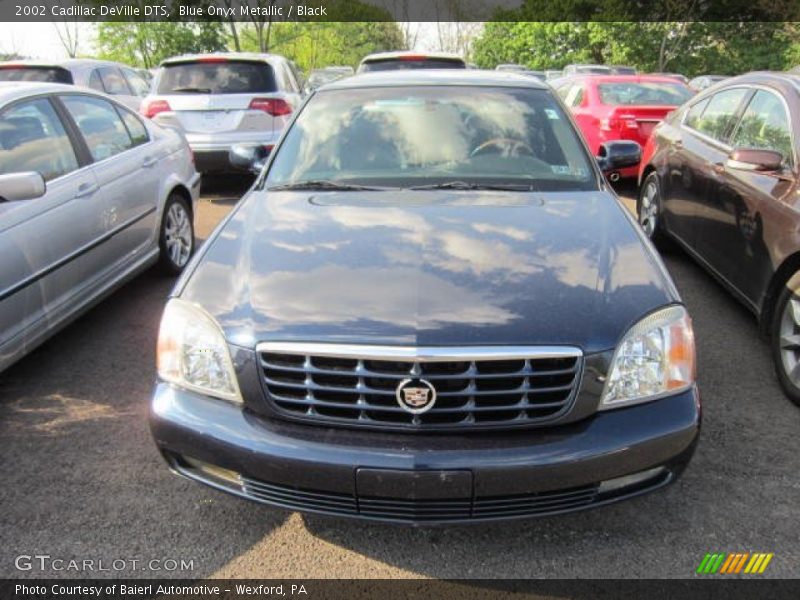 Blue Onyx Metallic / Black 2002 Cadillac DeVille DTS