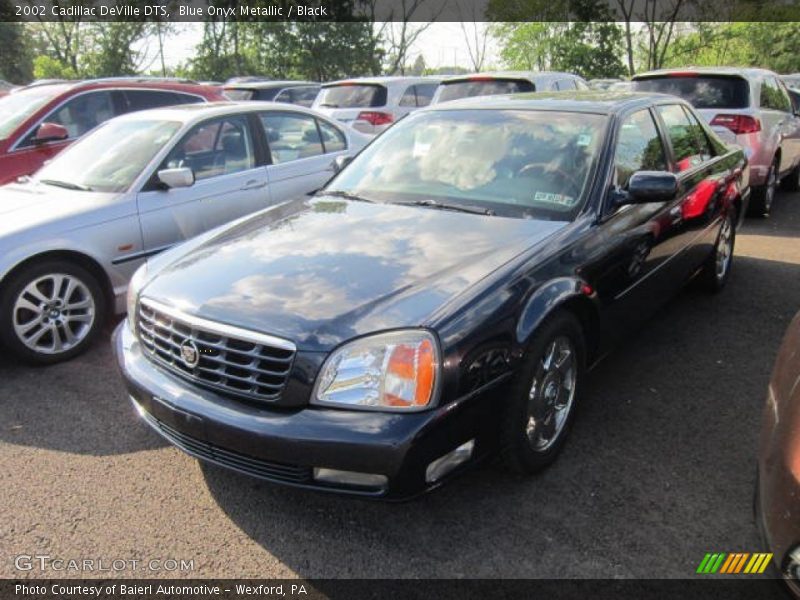 Blue Onyx Metallic / Black 2002 Cadillac DeVille DTS